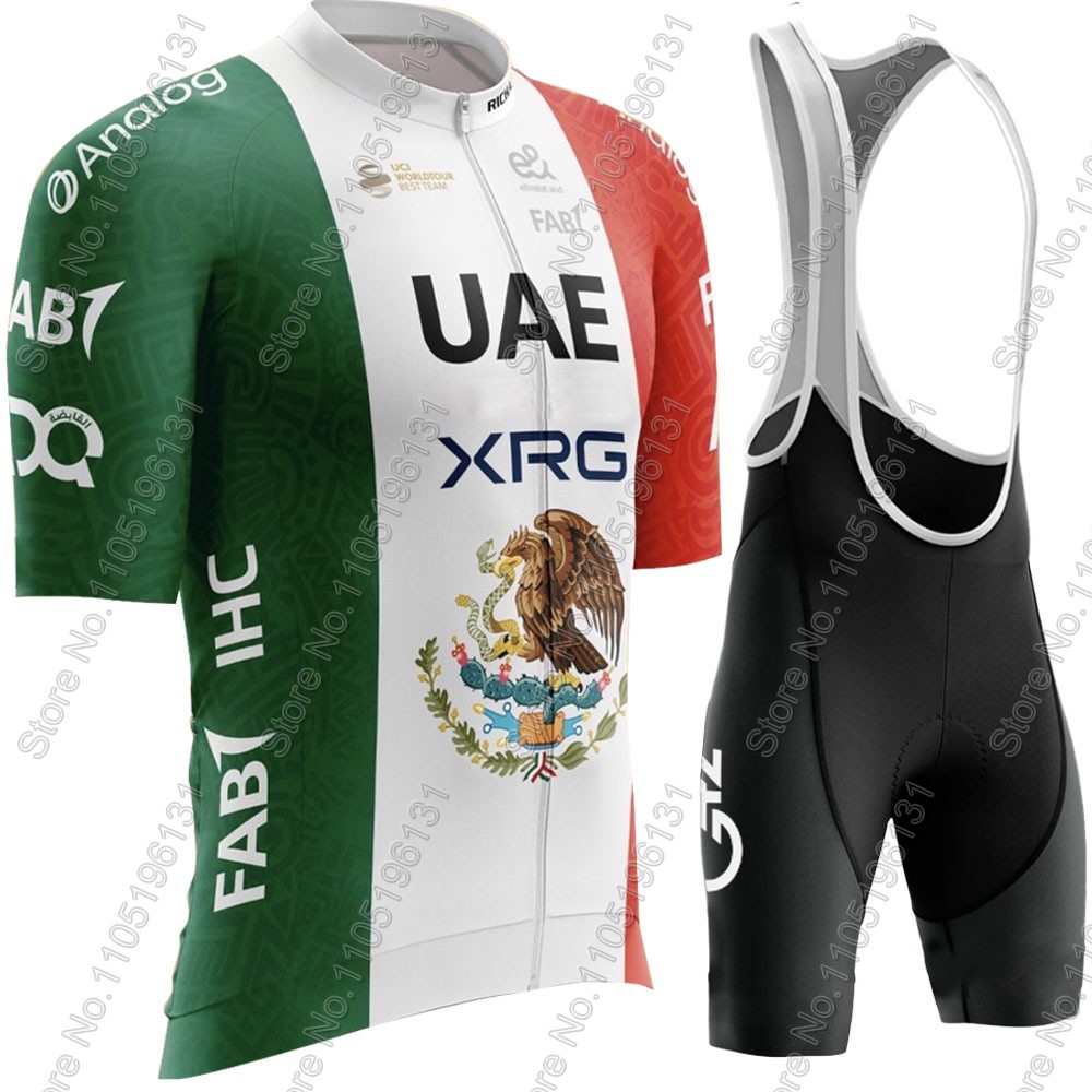 Summer Clothing Sale Men - Zestaw kolarski UAE Meksyk 2026, koszulka