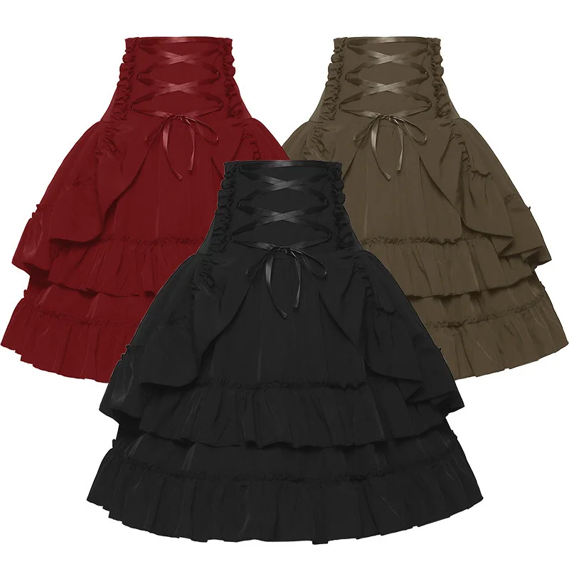 Summer Victorian Clothing - Damska wiktoriańska spódnica średniowieczna renesansowa dworska