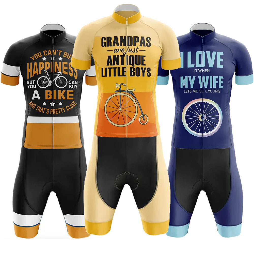 Summer Clothing Sale Men - Odzież rowerowa Grandpas Uniform Jersey Kit