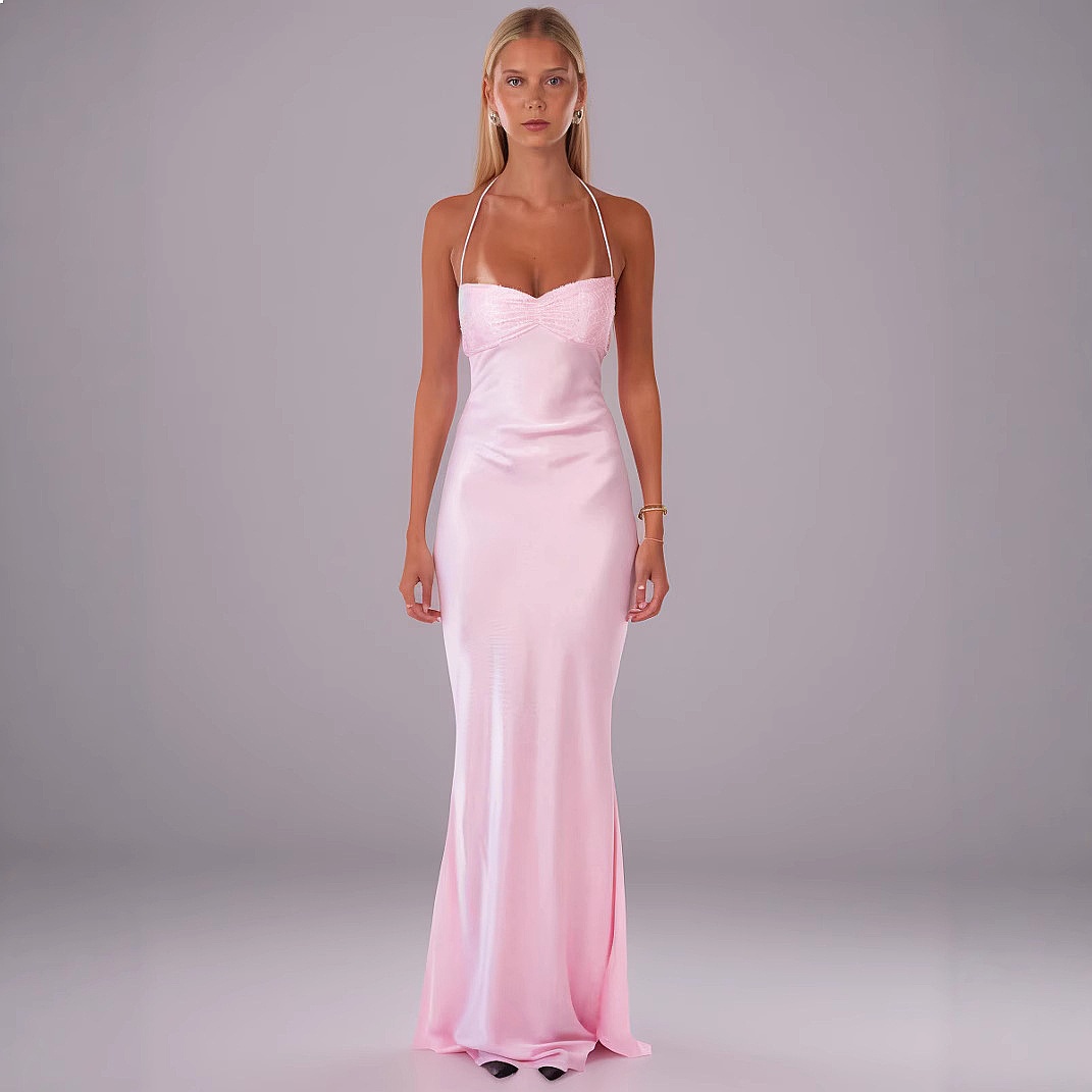 Summer Clothing For Older Women - Seksowna sukienka bodycon z cekinami i