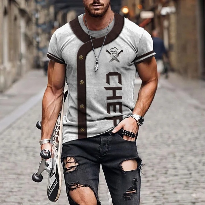 Summer Clothing Pictures - Koszulka męska z własnym zdjęciem szefa