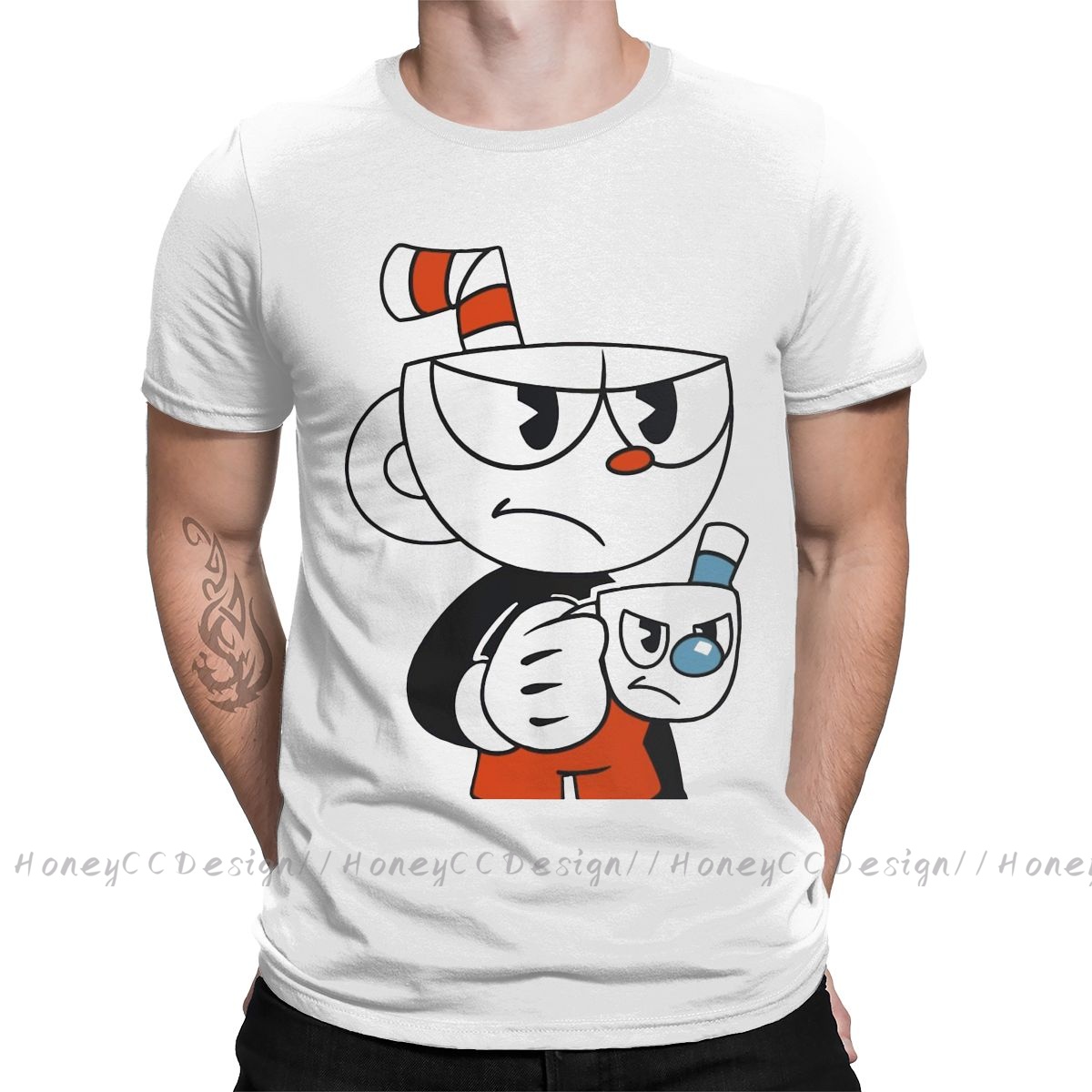 Summer Clothing Plus - Moda Cuphead mężczyźni odzież Cuphead i