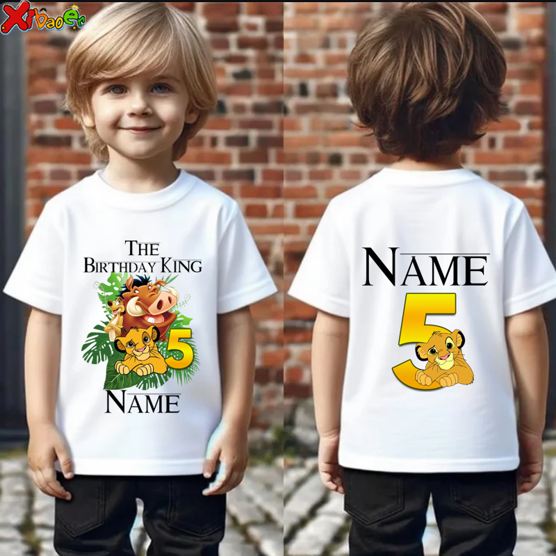 Summer Clothing Name - Koszulki Urodzinowe Chłopiec 5 Urodziny Dzieci
