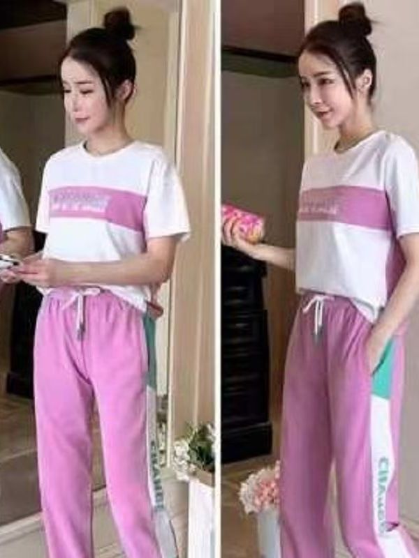 Summer Clothing Wear - Letni Nowy Zestaw Sportowy Casualowy Luźny