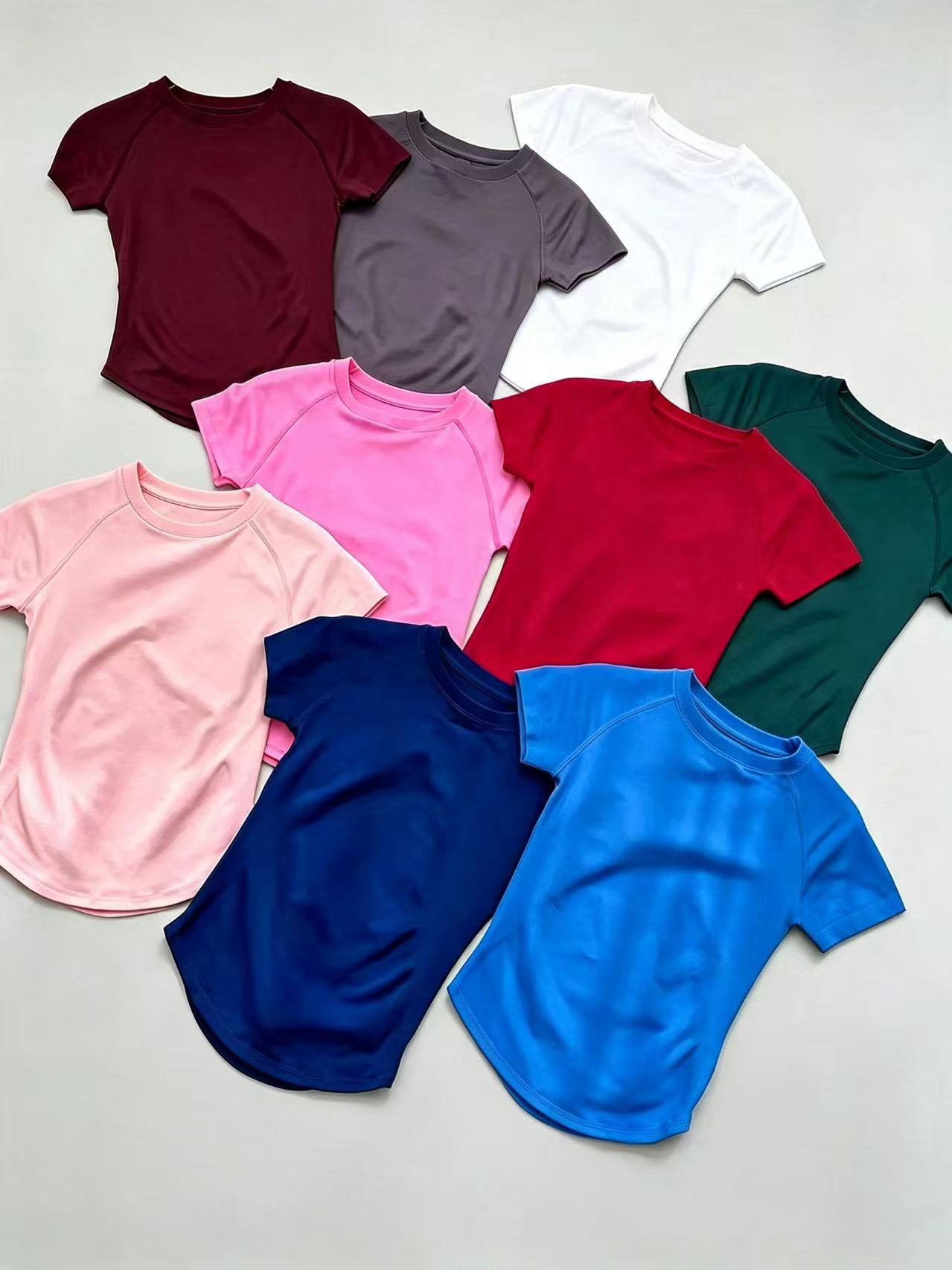 Summer Yoga Clothing - Damska letnia koszulka sportowa z krótkim