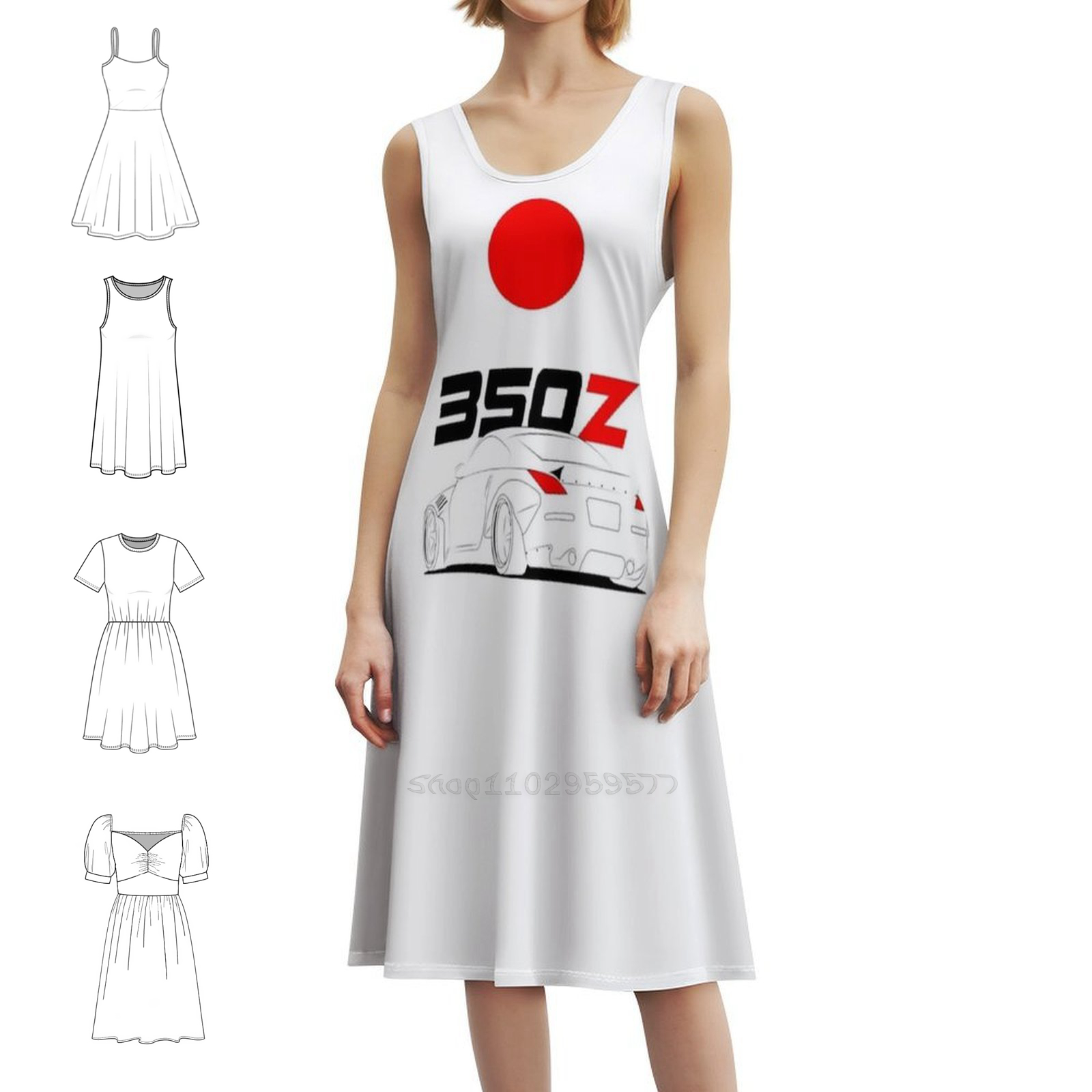 Summer Clothing Wear - Sukienka damska w stylu koreańskim 350Z,
