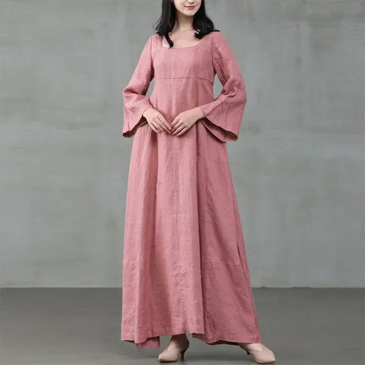 Summer Victorian Clothing - Sukienka Średniowieczna Damska Kostium Pałacowy Bawełna