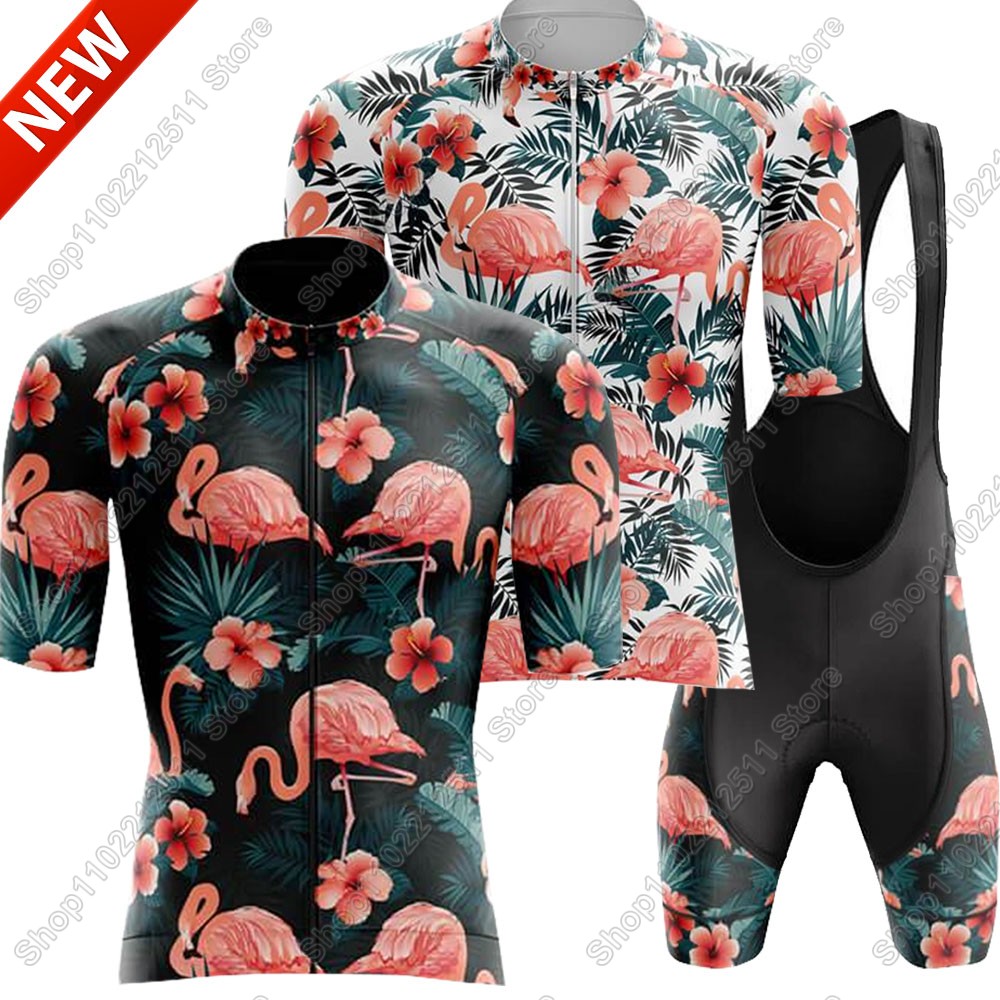 Summer Clothing Sale Men - Zestaw koszulek kolarskich Flamingo 2025 odzież