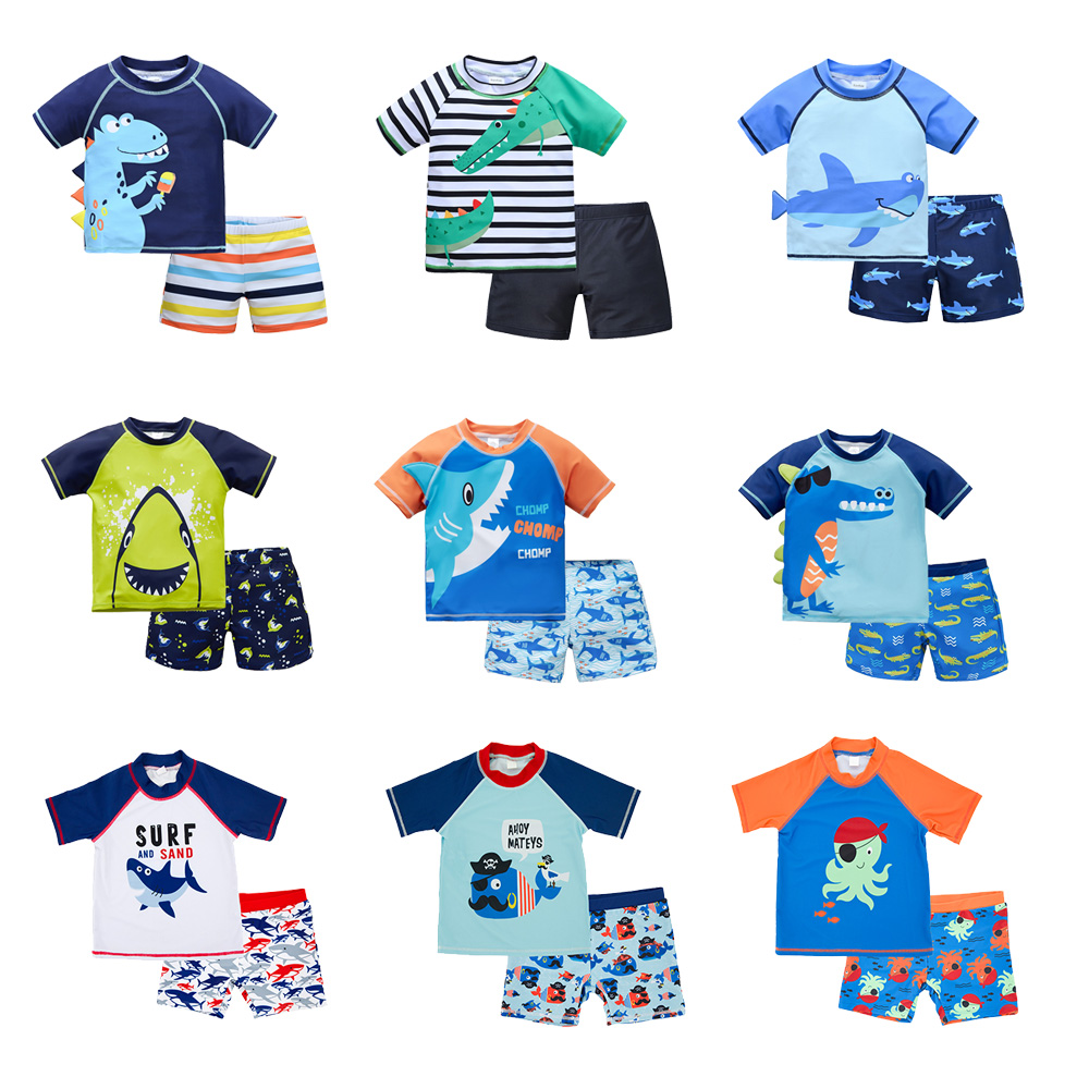Summer Clothing Baby Boy - 2 szt. Chłopięce stroje kąpielowe Letni