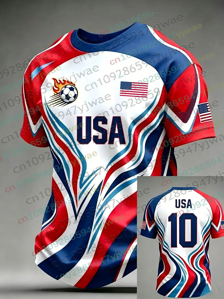 Summer Clothing For Teens - Koszulka piłkarska USA 2026 dla mężczyzn,