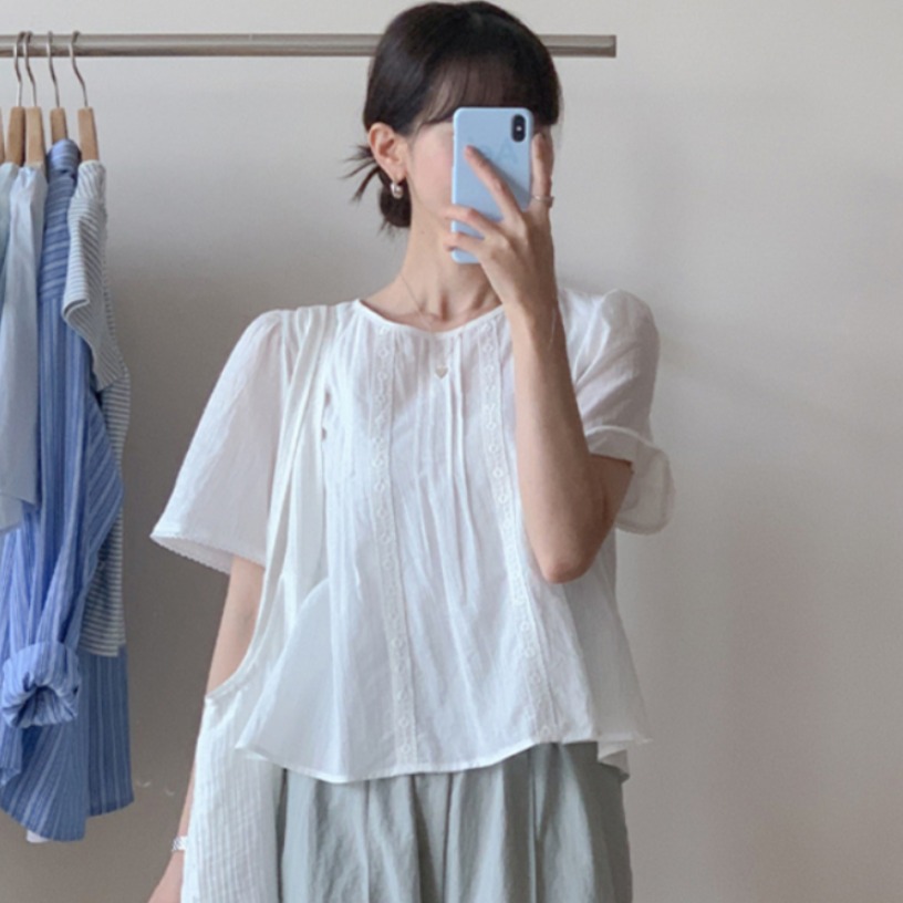 Słodka bluzka z koronkowym wyk – Summer Clothing For Teens recenzja i cena