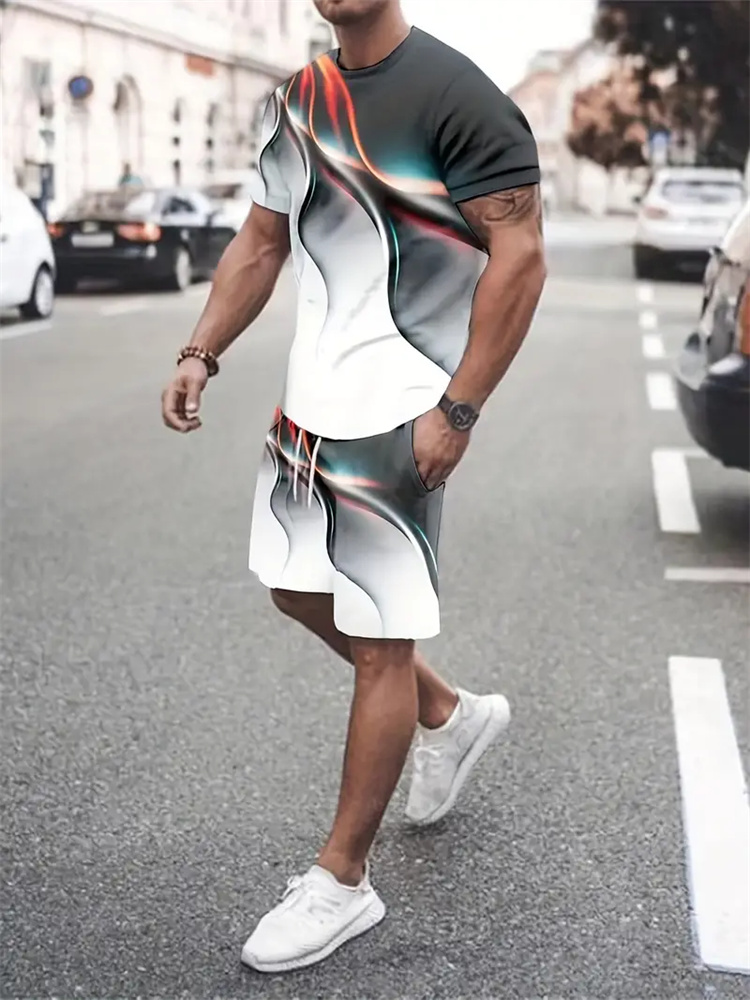 Męski Damski Gradientowy T-shi – Summer Clothing Items recenzja i cena