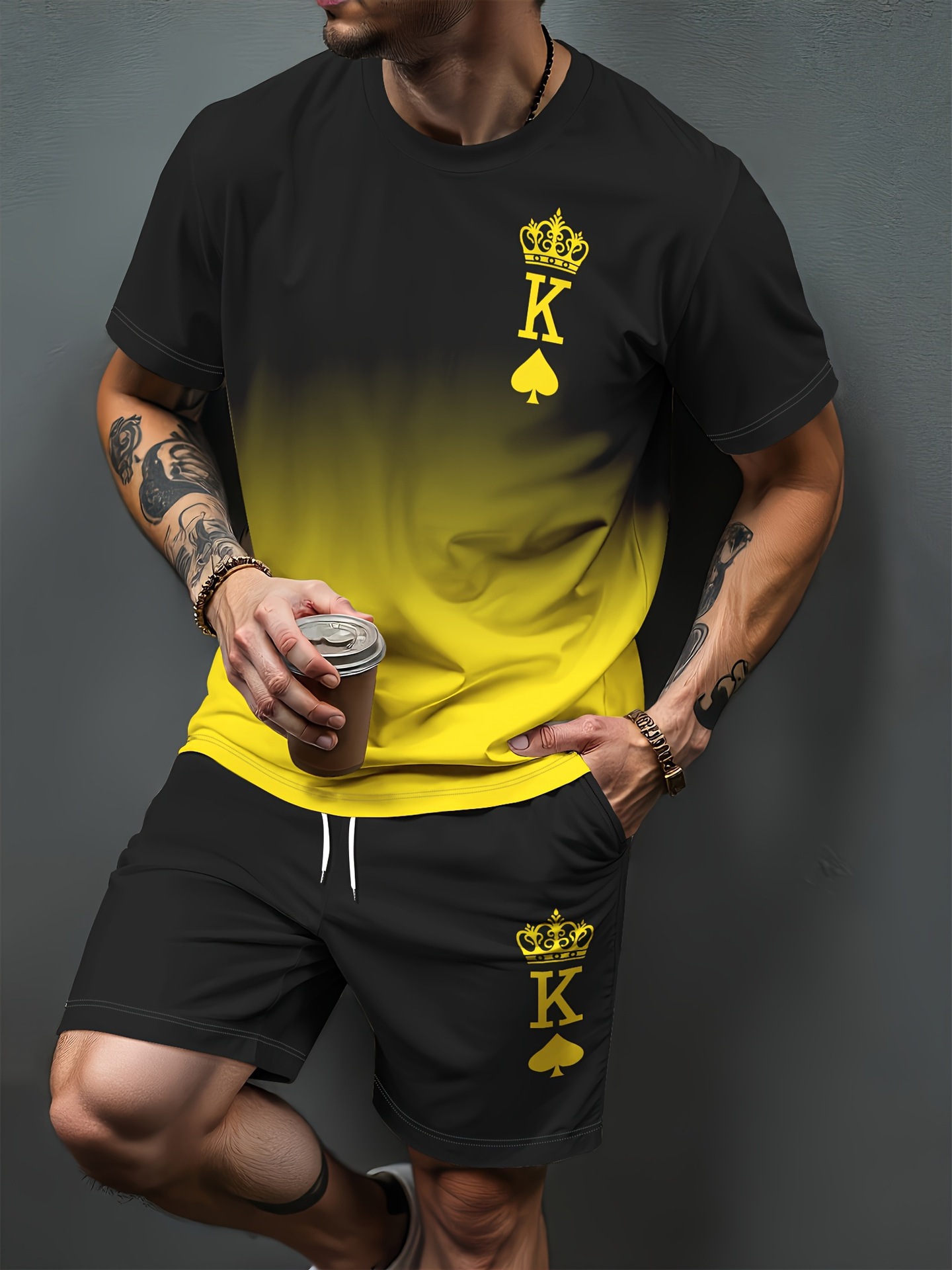 Gradientowy wzór liter, druk 3 – Summer Clothing Items recenzja i cena