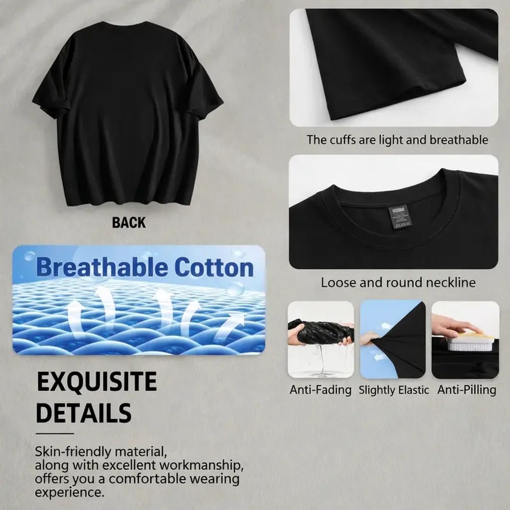 Męska bawełniana koszulka z kr – Summer Clothing Wear recenzja i cena