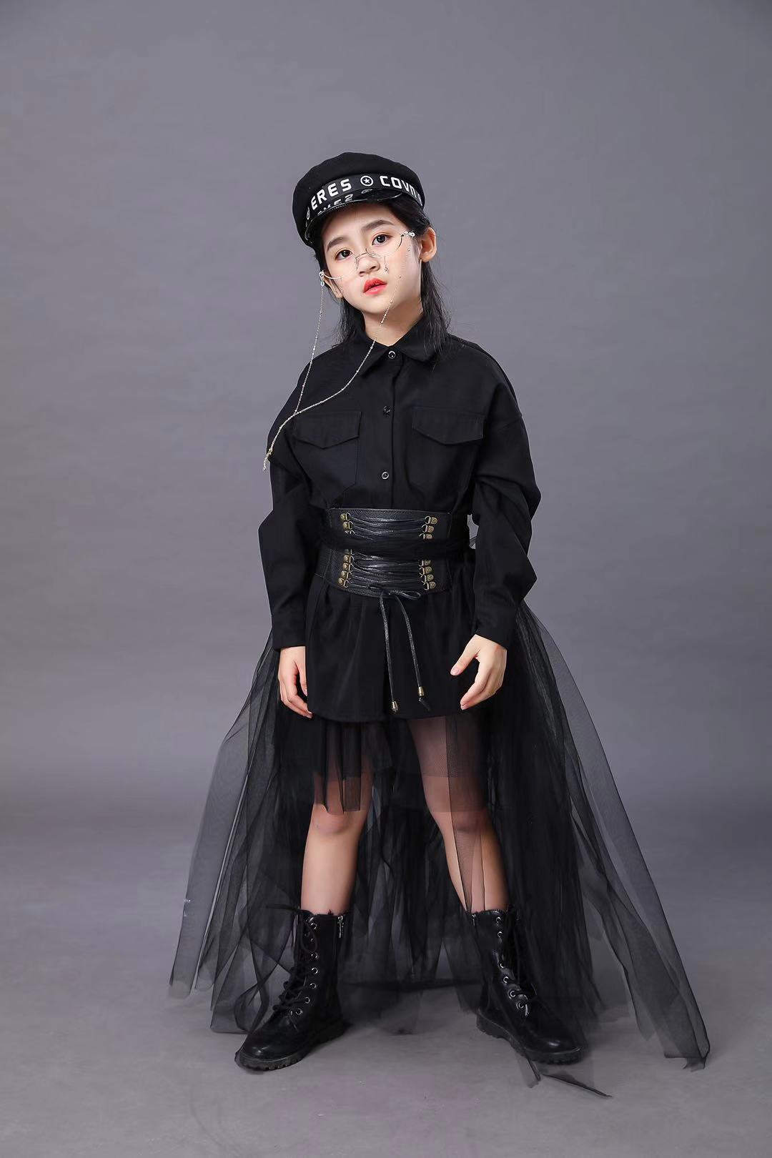 Dziecięcy Czarny Garnitur Dzie – Summer Clothing Set For Girls recenzja i cena