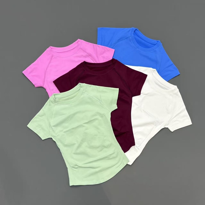 Krótki rękaw, bezszwowa koszul – Summer Yoga Clothing recenzja i cena