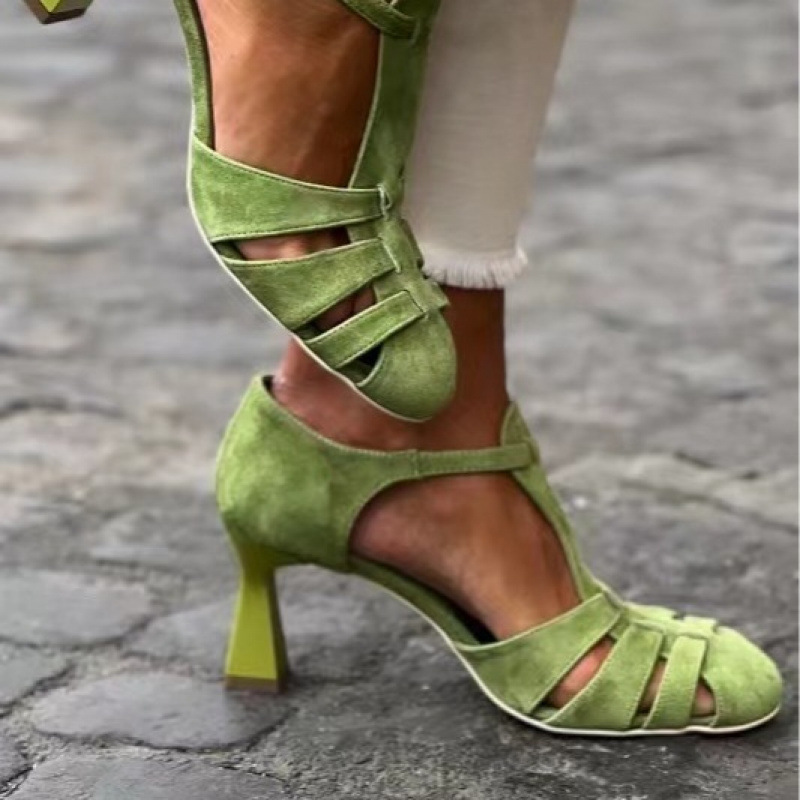 Damskie zielone zamszowe sanda – Summer Clothing Items recenzja i cena