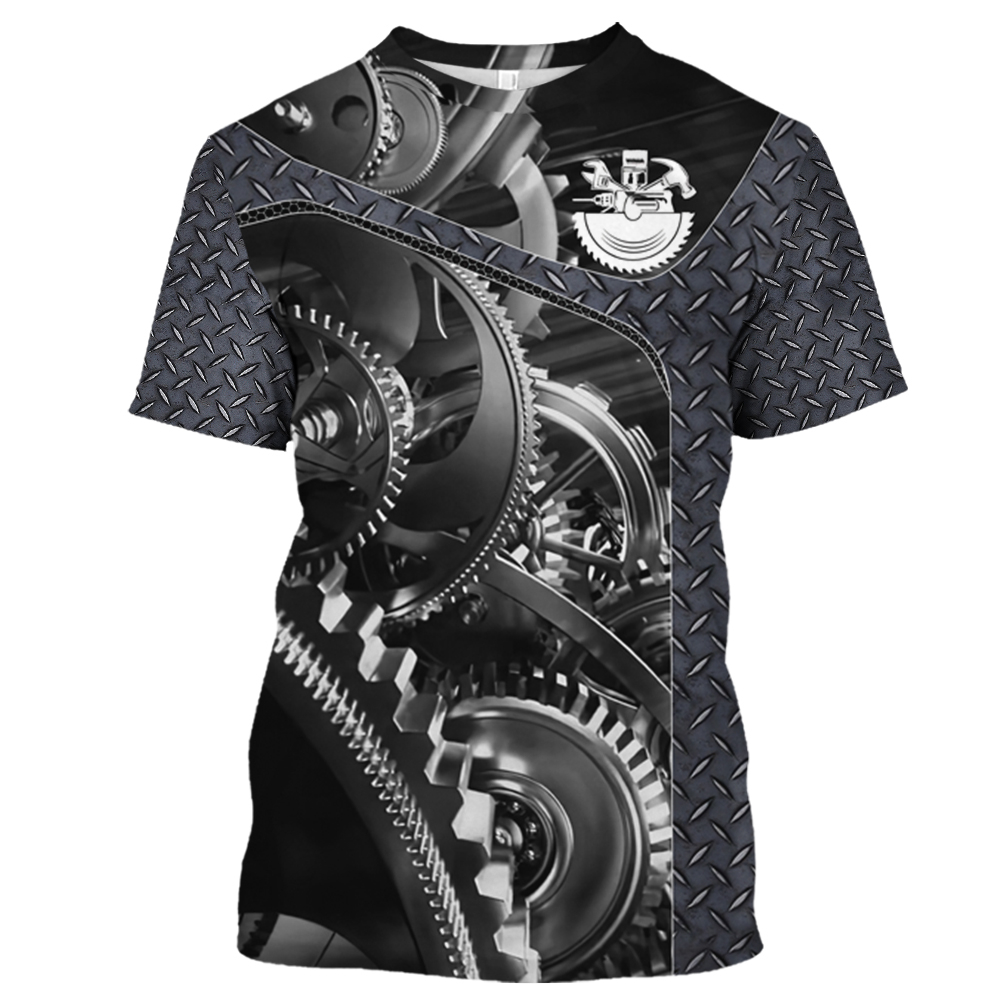 Vintage T-Shirt Mechanic 3D Pr – Summer Clothing Name recenzja i cena