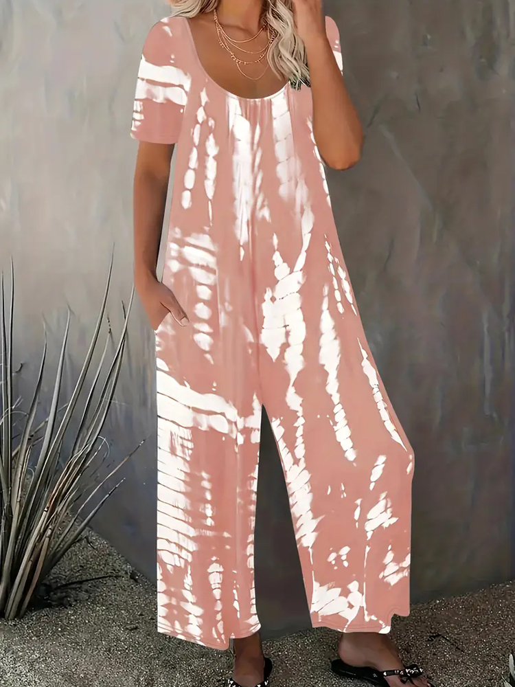Plus Size Stripe Printed Round – Summer Clothing Plus recenzja i cena