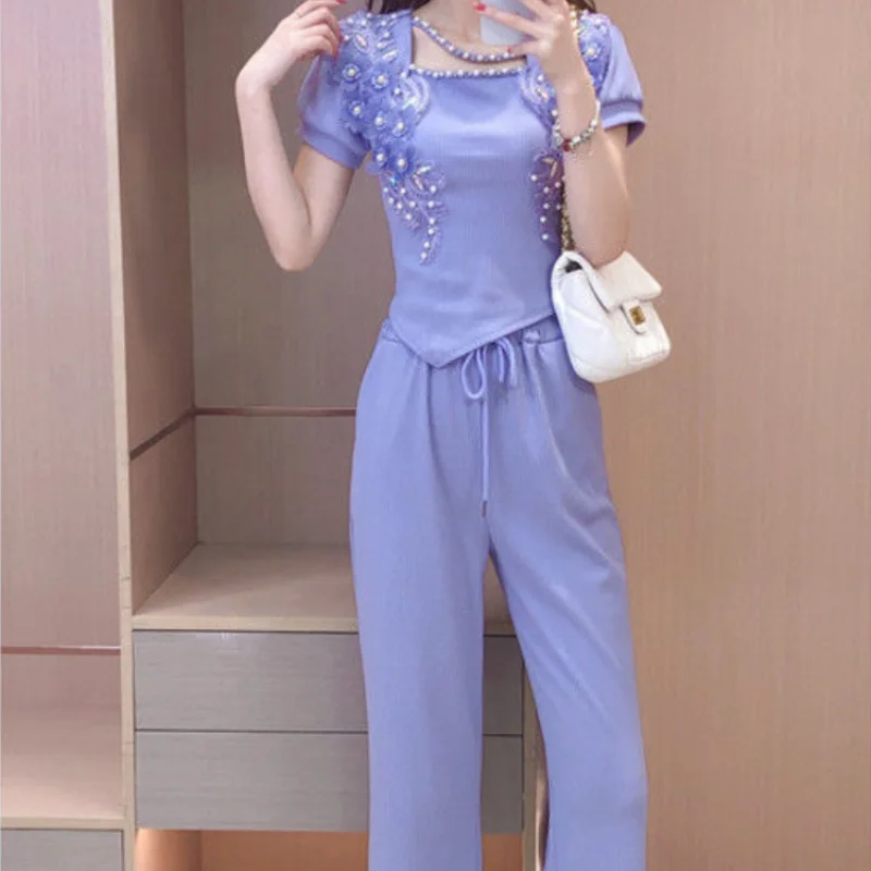 Szerokie spodnie damskie fiole – Summer Clothing Trends 2025 Women'S recenzja i cena