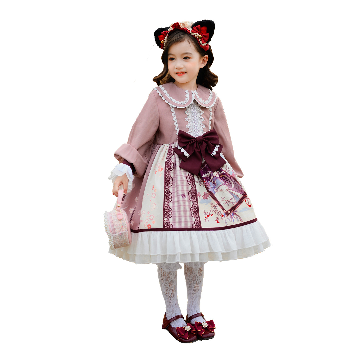 Dziecięca odzież Lolita, sukie – Summer Clothing Set For Girls recenzja i cena