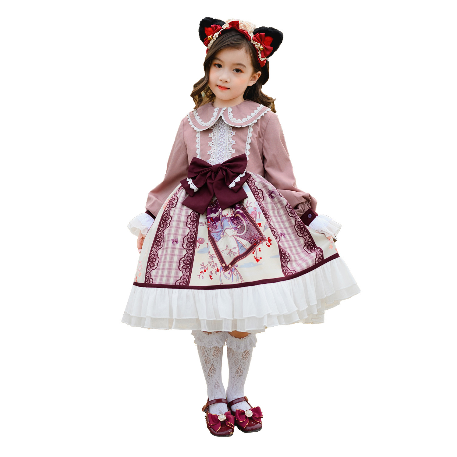 Dziecięca odzież Lolita, sukie – Summer Clothing Set For Girls recenzja i cena