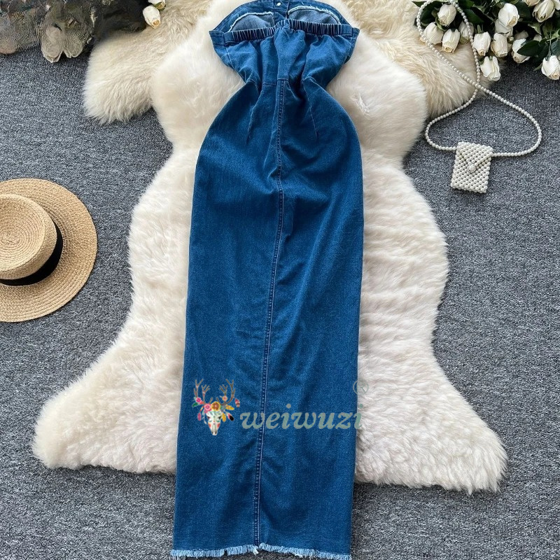 Sukienka damska retro bez rami – Summer Clothing Juniors recenzja i cena