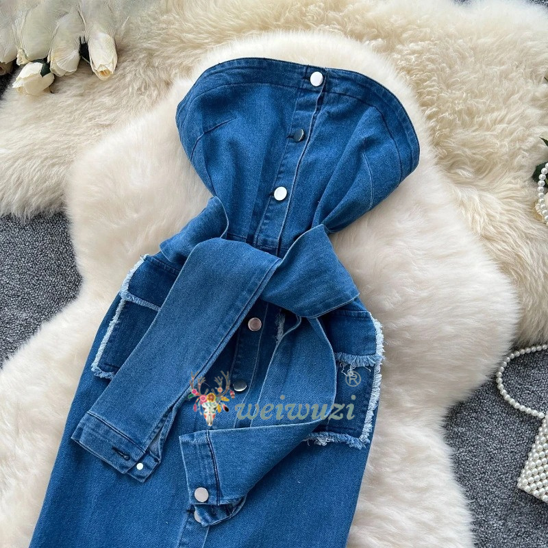 Sukienka damska retro bez rami – Summer Clothing Juniors recenzja i cena