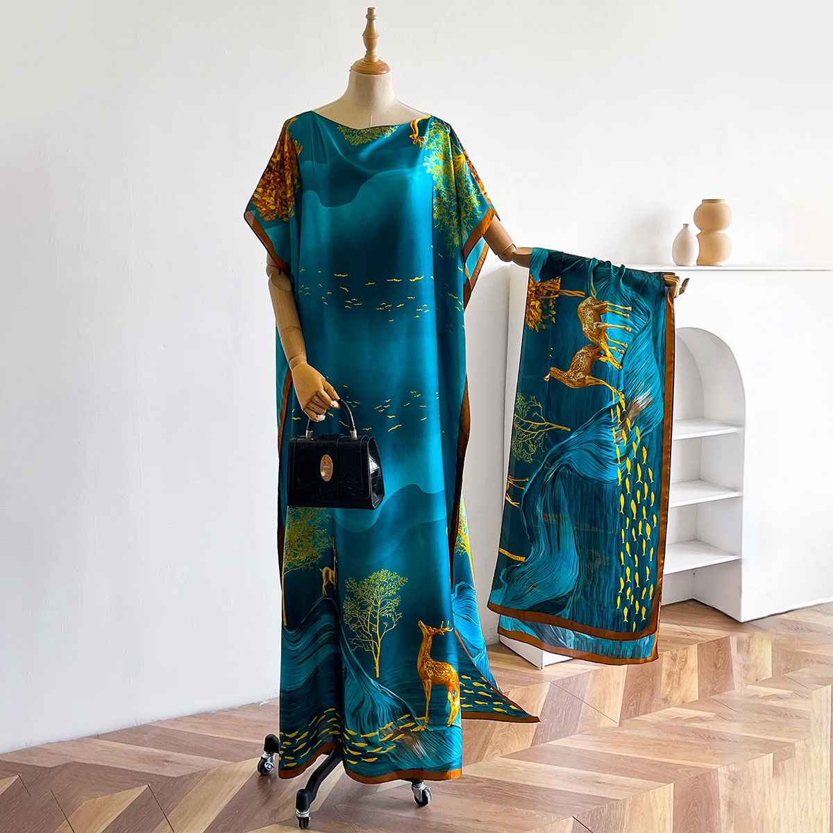 Długi szal damski Dubaj Fashio – Summer Clothing For Older Women recenzja i cena