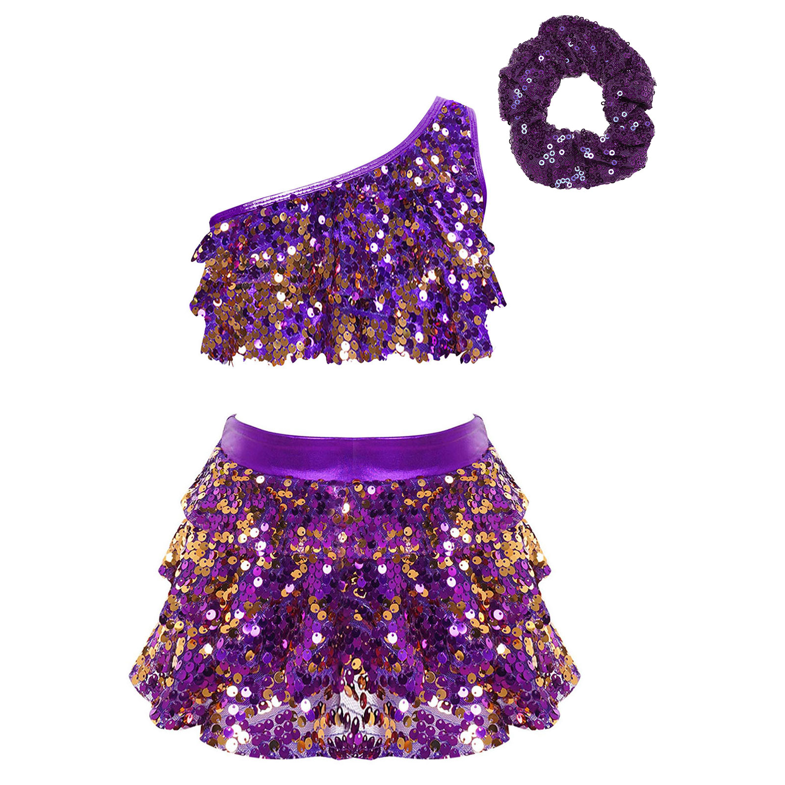 Dziecięcy Dziewczęcy Błyszcząc – Summer Clothing Set For Girls recenzja i cena