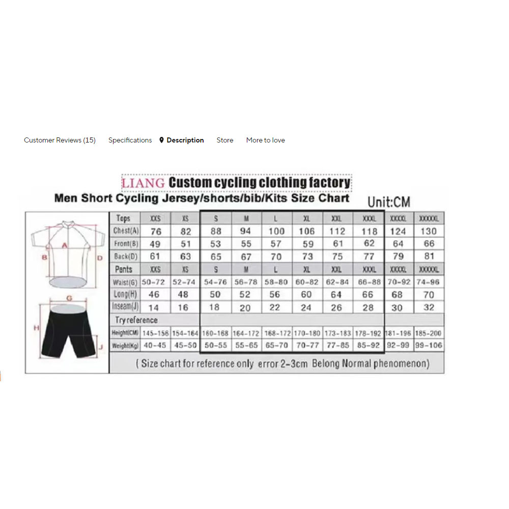 Zestaw kolarski reprezentacji  – Summer Clothing Sale Men recenzja i cena