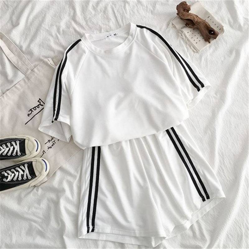 Dwuczęściowe damskie spodenki  – Summer Clothing Set For Girls recenzja i cena